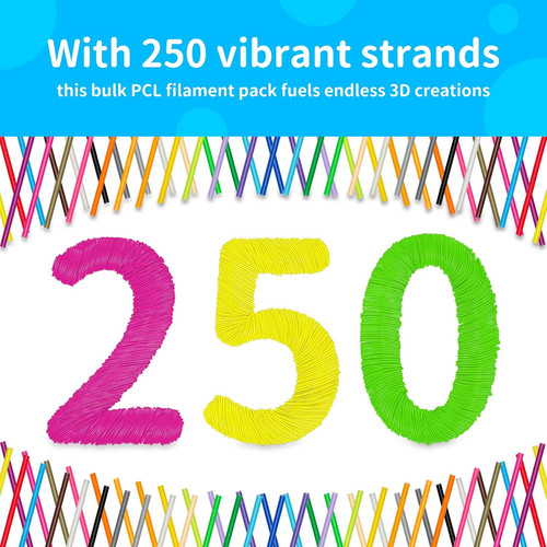 250 strands colors 3d - colors,